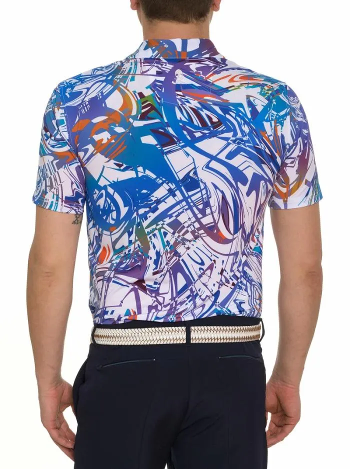 Robert Graham Polos and TShirts Men Messina Performance Polo White