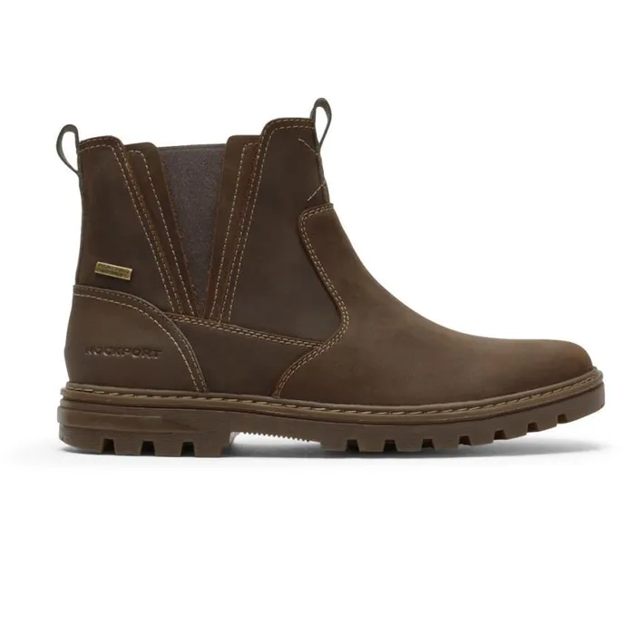 Rockport Boots Men Weather Or Not Waterproof Chelsea Boot New Tan Leathersuede