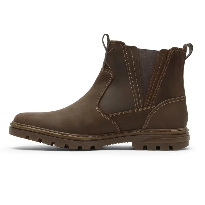 Rockport Boots Men Weather Or Not Waterproof Chelsea Boot New Tan Leathersuede