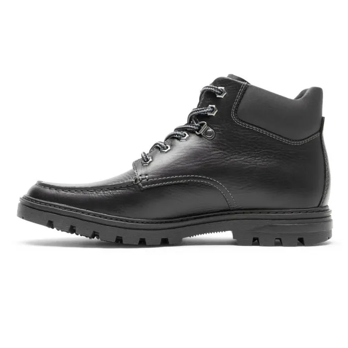 Rockport Boots Men Weather Or Not Waterproof Moc Toe Boot Black Leather