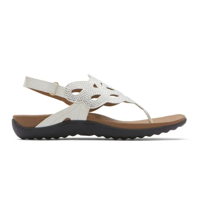 Rockport Sandals and Wedges Women Ridge Slingback Sandal White Bling