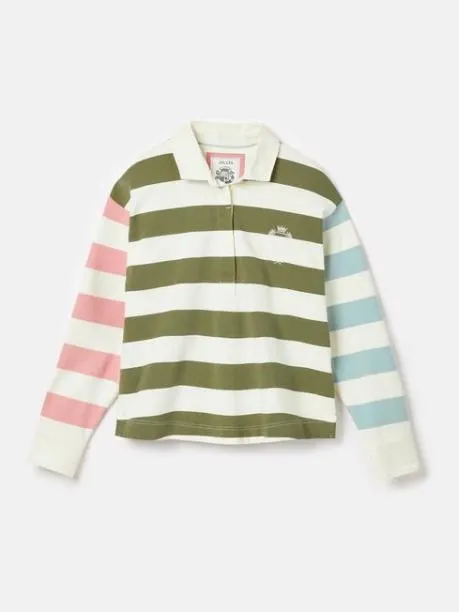 Rugby Shirts Women Joules Multi Boxy Fit Rugby Shirt