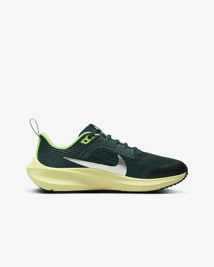 Running Kids Nike Air Zoom Pegasus 40 Deep Jungleluminous Greenlime Blastmetallic Platinum