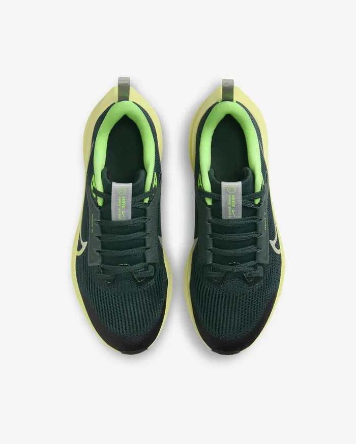 Running Kids Nike Air Zoom Pegasus 40 Deep Jungleluminous Greenlime Blastmetallic Platinum
