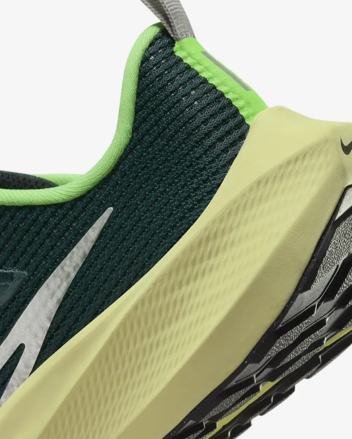 Running Kids Nike Air Zoom Pegasus 40 Deep Jungleluminous Greenlime Blastmetallic Platinum