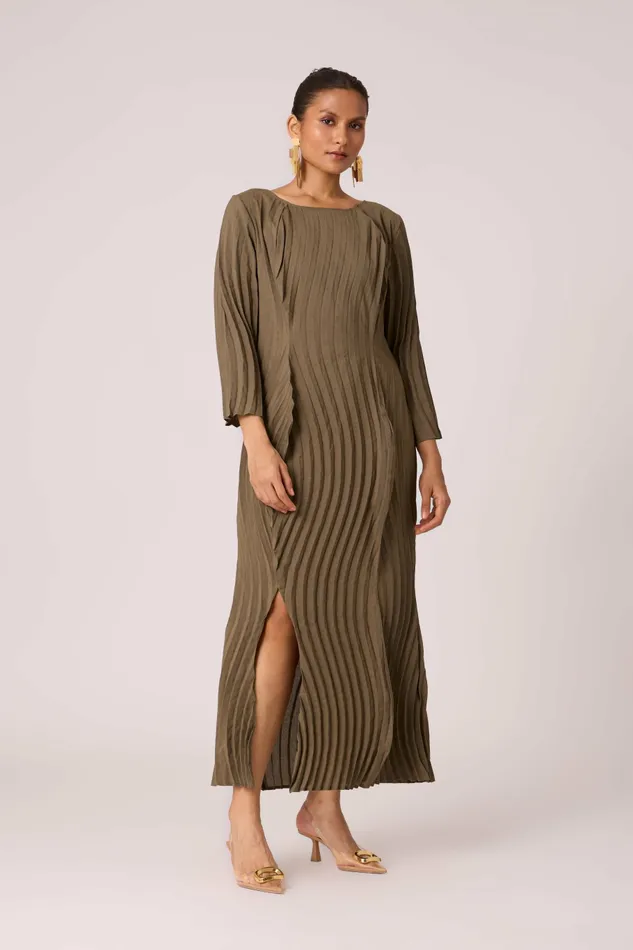 Scarlet Sage Dresses Imogen Dress 8211 Dark Taupe 8211 Women