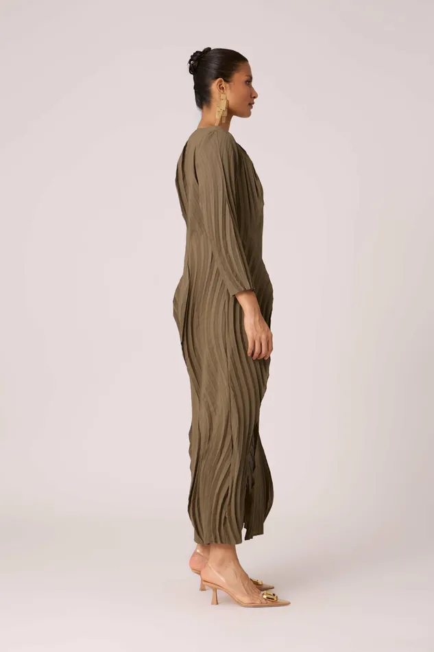 Scarlet Sage Dresses Imogen Dress 8211 Dark Taupe 8211 Women