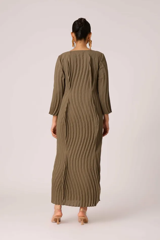Scarlet Sage Dresses Imogen Dress 8211 Dark Taupe 8211 Women