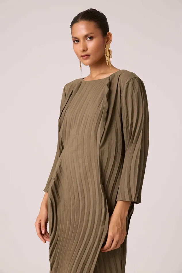 Scarlet Sage Dresses Imogen Dress 8211 Dark Taupe 8211 Women