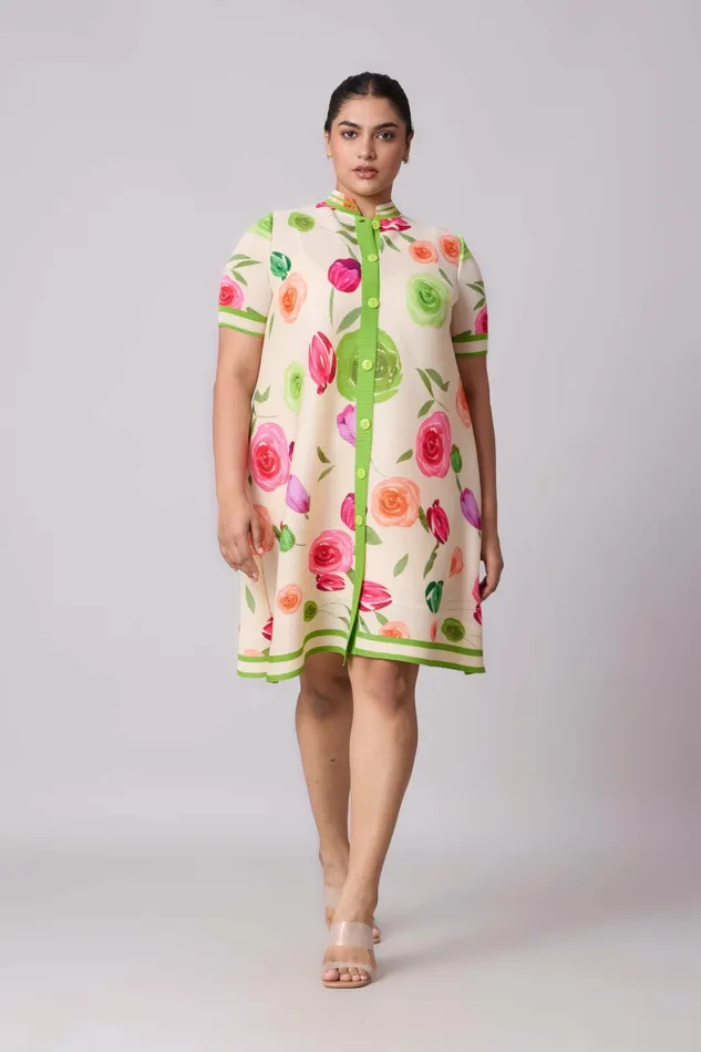 Scarlet Sage Dresses Julia Rose Dress 8211 Cream 8211 Women