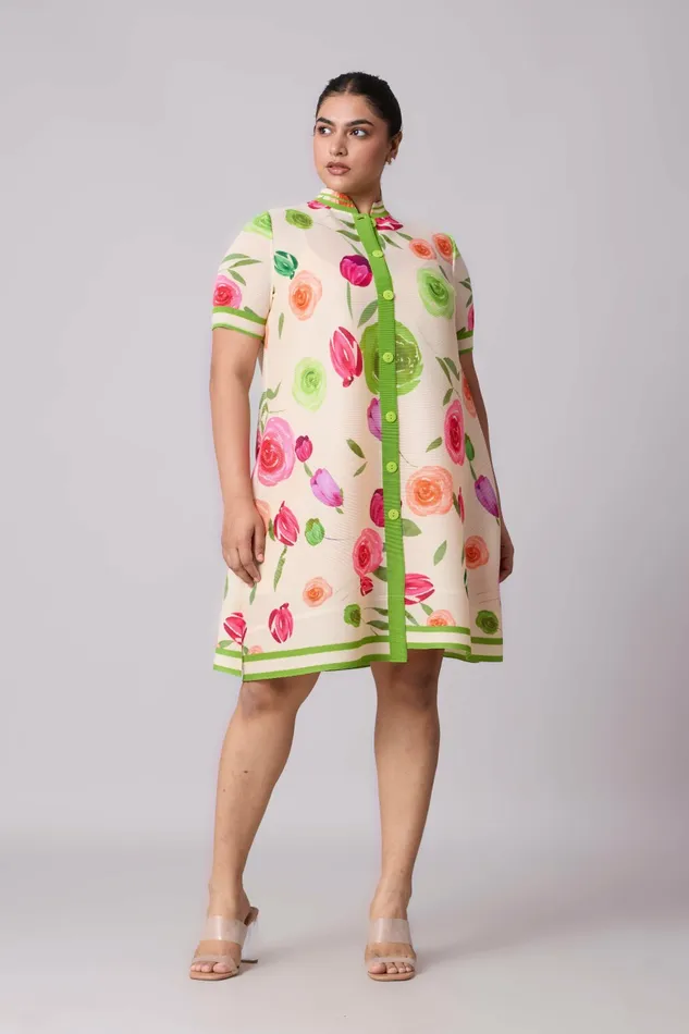 Scarlet Sage Dresses Julia Rose Dress 8211 Cream 8211 Women