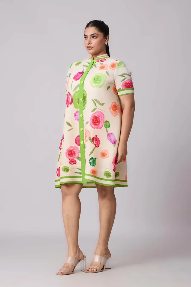 Scarlet Sage Dresses Julia Rose Dress 8211 Cream 8211 Women