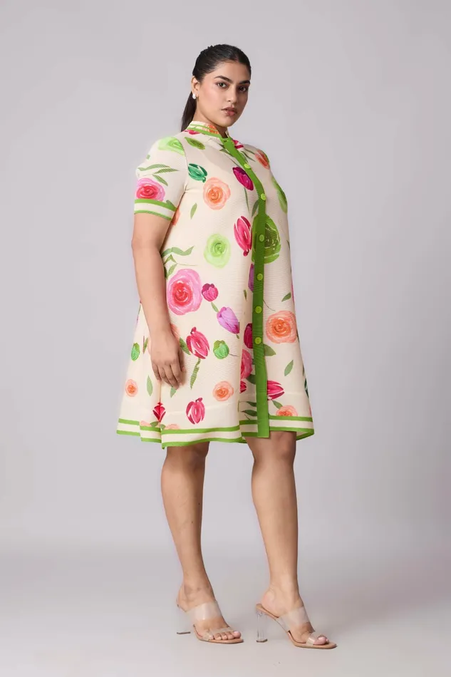 Scarlet Sage Dresses Julia Rose Dress 8211 Cream 8211 Women