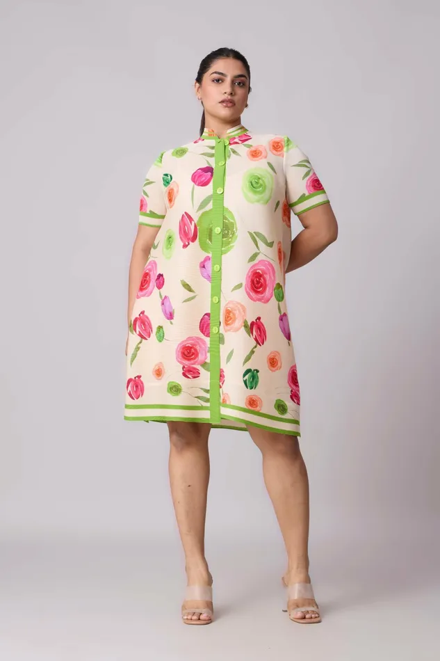 Scarlet Sage Dresses Julia Rose Dress 8211 Cream 8211 Women
