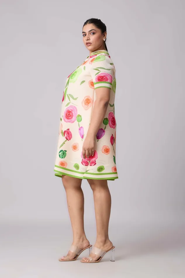 Scarlet Sage Dresses Julia Rose Dress 8211 Cream 8211 Women
