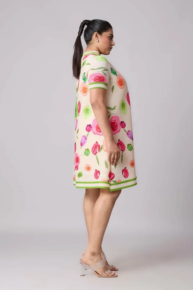 Scarlet Sage Dresses Julia Rose Dress 8211 Cream 8211 Women