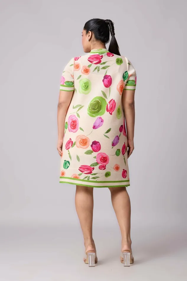 Scarlet Sage Dresses Julia Rose Dress 8211 Cream 8211 Women