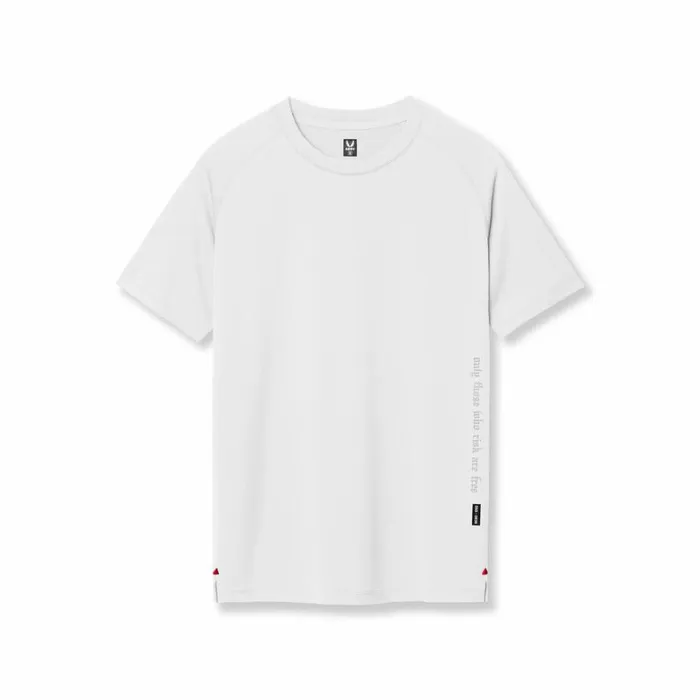 Short Sleeves Men ASRV 3DLite 20 Lycra Fitted Tee White 034otwr034