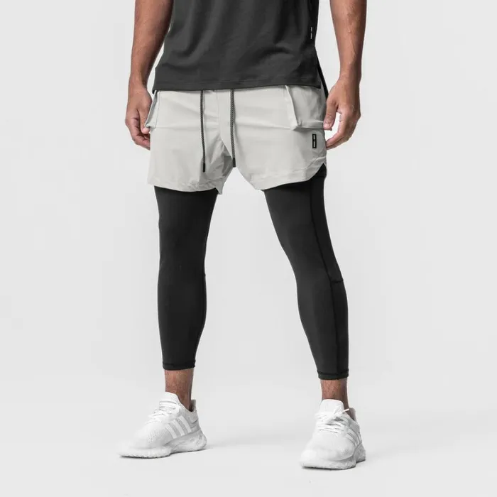 Shorts Men ASRV TetraLite 2in1 Legging Cargo Short Stoneblack