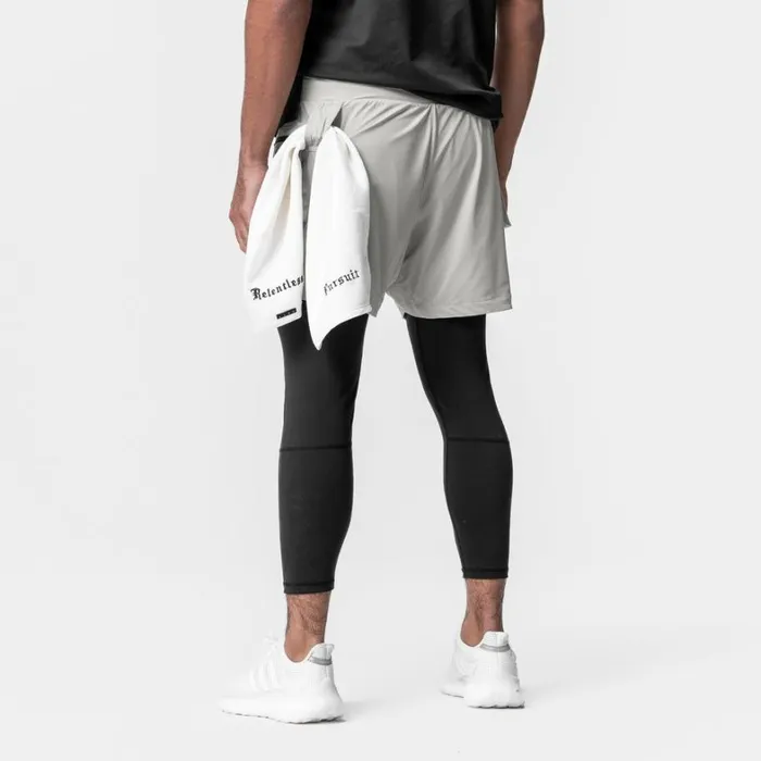 Shorts Men ASRV TetraLite 2in1 Legging Cargo Short Stoneblack