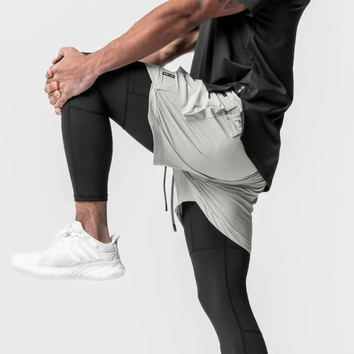Shorts Men ASRV TetraLite 2in1 Legging Cargo Short Stoneblack