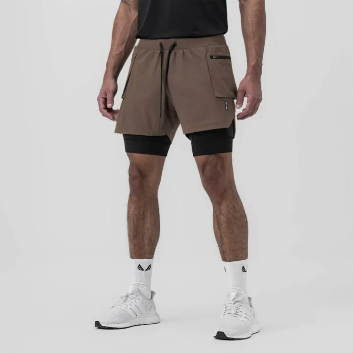 Shorts Men ASRV TetraLite 5034 Liner Cargo Short Deep Taupe