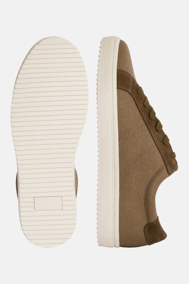 Sneakers Men Boggi Milano Army Green Canvas And Suede Trainers Military Green Sneakers Men Boggi Milano Army Green Canvas And Suede Trainers Military Green