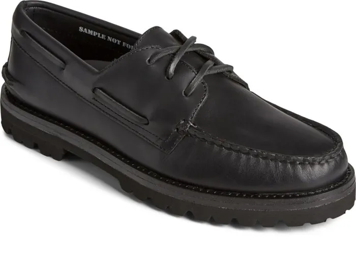 Sperry Boat Shoes Women Unisex Authentic Original 3Eye Vibram Boat Shoe Black