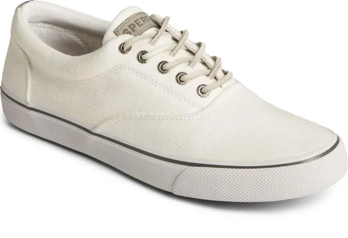 Sperry Sneakers Men SeaCycled Striper II CVO Textile Sneaker White Sperry Sneakers Men SeaCycled Striper II CVO Textile Sneaker White