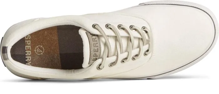 Sperry Sneakers Men SeaCycled Striper II CVO Textile Sneaker White Sperry Sneakers Men SeaCycled Striper II CVO Textile Sneaker White