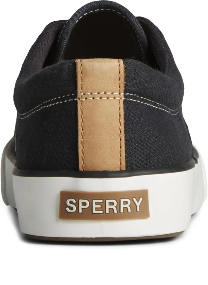 Sperry Sneakers Men Striper II Slub Linen Sneaker Black Sperry Sneakers Men Striper II Slub Linen Sneaker Black