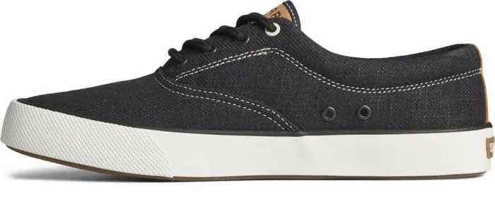 Sperry Sneakers Men Striper II Slub Linen Sneaker Black Sperry Sneakers Men Striper II Slub Linen Sneaker Black