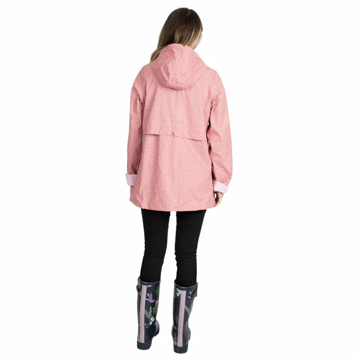 Splosh Printed Waterproof Jacket Dusty Rose Women Trespass Casual Jackets