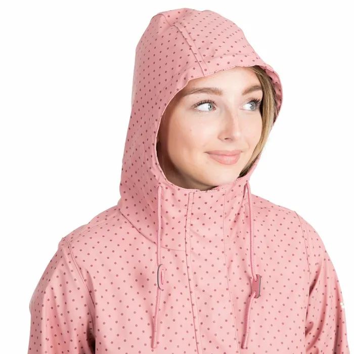Splosh Printed Waterproof Jacket Dusty Rose Women Trespass Casual Jackets