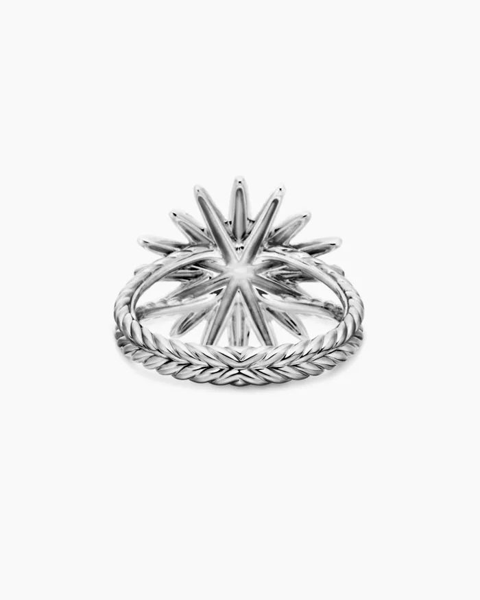 Starburst Ring In Sterling Silver With Diamonds 19mm Women David Yurman Statement Starburst Ring In Sterling Silver With Diamonds 19mm Women David Yurman Statement