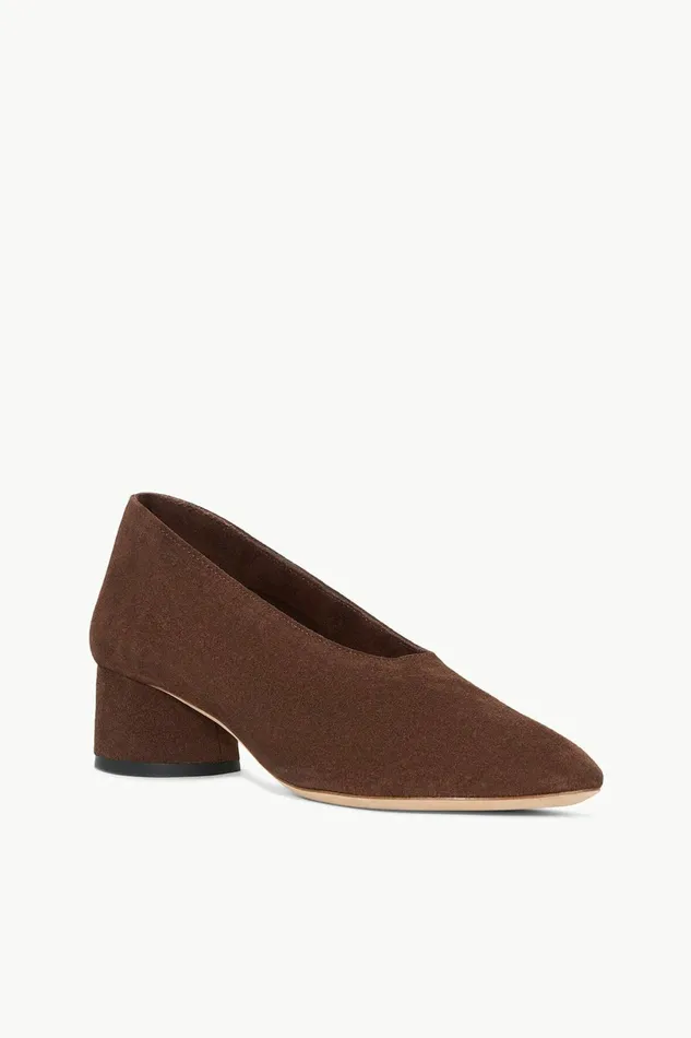 STAUD ALBA PUMP Mahogany Suede Women Heels STAUD ALBA PUMP Mahogany Suede Women Heels