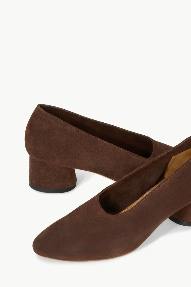 STAUD ALBA PUMP Mahogany Suede Women Heels STAUD ALBA PUMP Mahogany Suede Women Heels