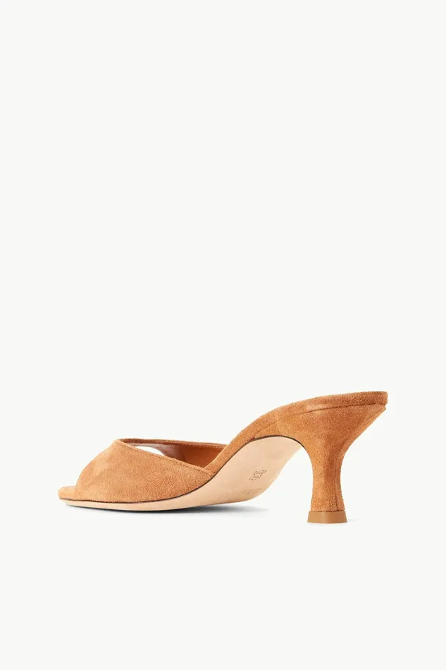 STAUD BRIGITTE MULE Tan Suede Women The Evening Edit STAUD BRIGITTE MULE Tan Suede Women The Evening Edit