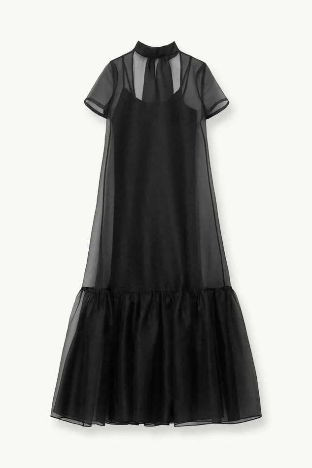 STAUD CALLUNA DRESS Black Women Dresses STAUD CALLUNA DRESS Black Women Dresses