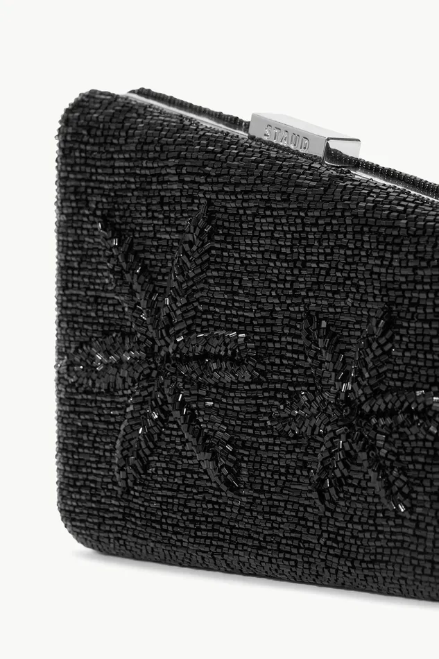 STAUD CARMELLA BEADED CLUTCH Black Starfish Women Clutches and Handhelds STAUD CARMELLA BEADED CLUTCH Black Starfish Women Clutches and Handhelds