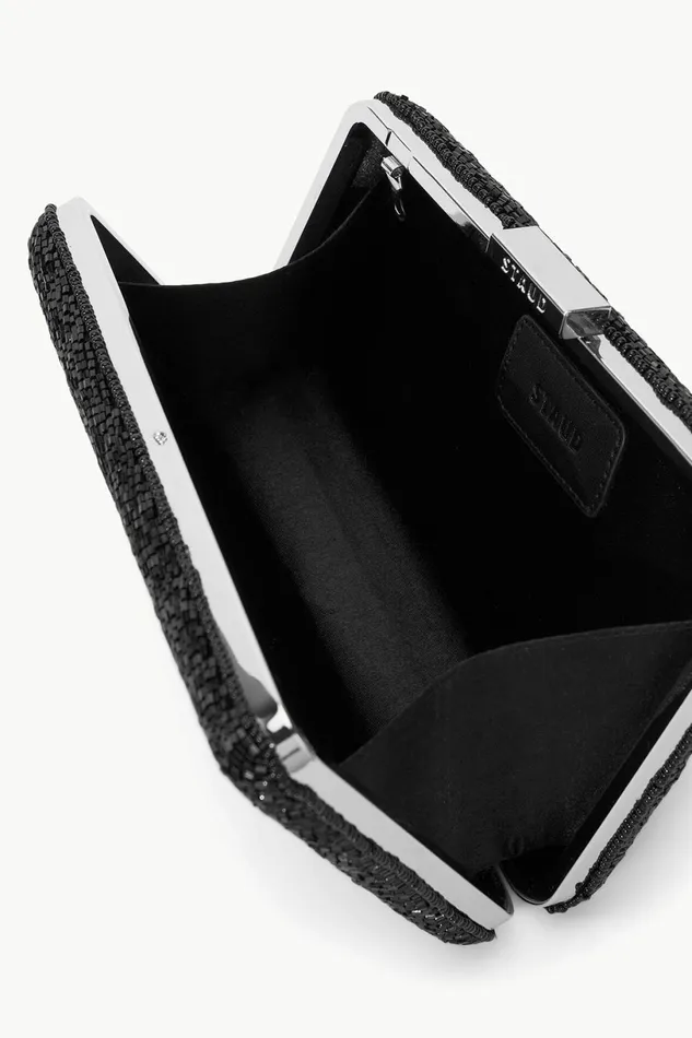 STAUD CARMELLA BEADED CLUTCH Black Starfish Women Clutches and Handhelds STAUD CARMELLA BEADED CLUTCH Black Starfish Women Clutches and Handhelds
