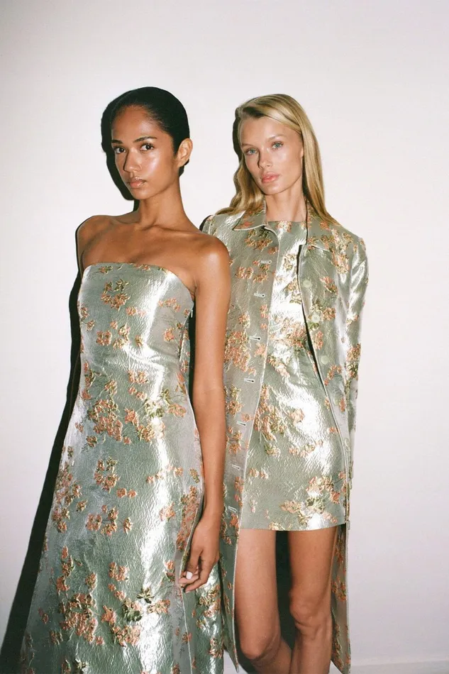 STAUD GARDEN DRESS Metallic Bloom Women Dresses STAUD GARDEN DRESS Metallic Bloom Women Dresses