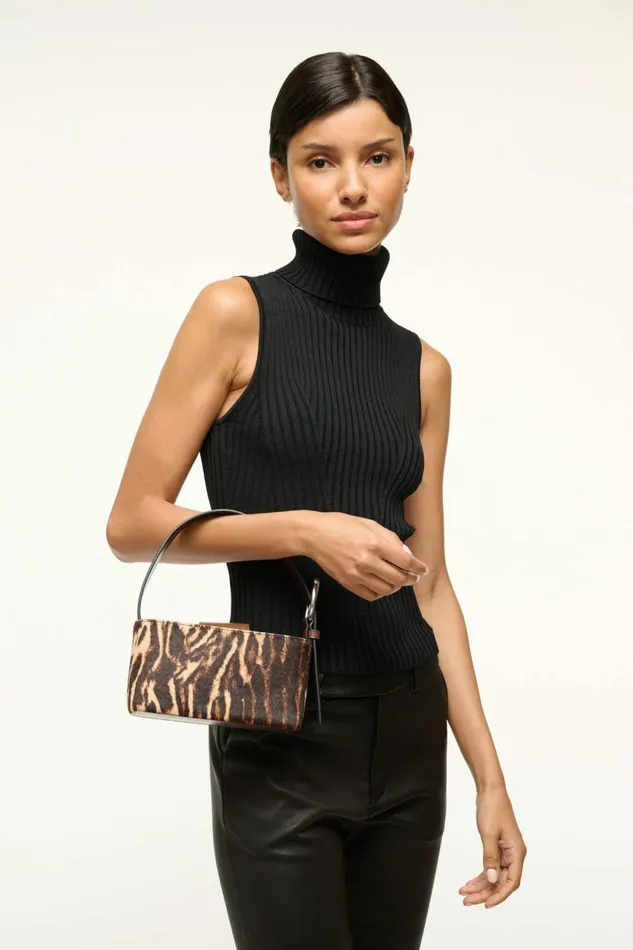 STAUD GRANT BAG Lady Leopard Cacao Women Clutches and Handhelds STAUD GRANT BAG Lady Leopard Cacao Women Clutches and Handhelds