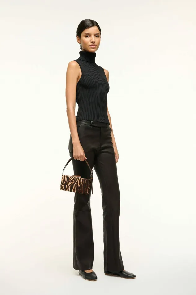 STAUD GRANT BAG Lady Leopard Cacao Women Clutches and Handhelds STAUD GRANT BAG Lady Leopard Cacao Women Clutches and Handhelds