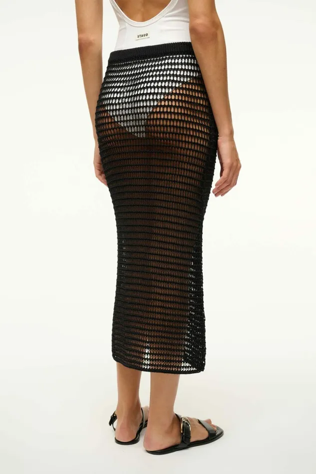 STAUD INES COVERUP SKIRT Black Women Swim STAUD INES COVERUP SKIRT Black Women Swim