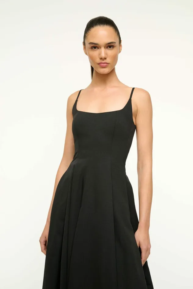 STAUD JOY MAXI DRESS Black Women Dresses STAUD JOY MAXI DRESS Black Women Dresses