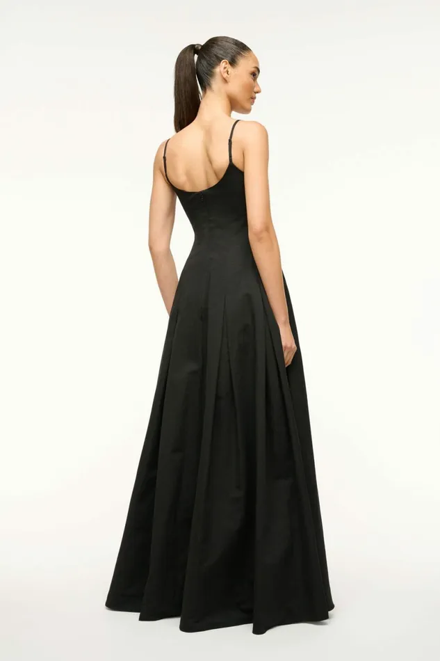 STAUD JOY MAXI DRESS Black Women Dresses STAUD JOY MAXI DRESS Black Women Dresses