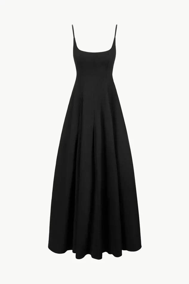 STAUD JOY MAXI DRESS Black Women Dresses STAUD JOY MAXI DRESS Black Women Dresses