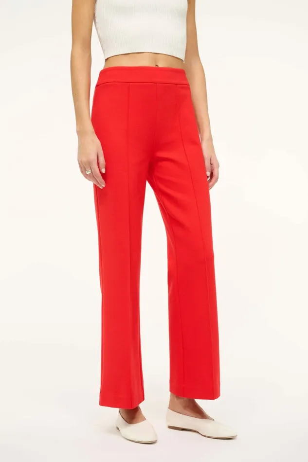 STAUD KNACK PANT Red Rose Women Pants and Shorts STAUD KNACK PANT Red Rose Women Pants and Shorts