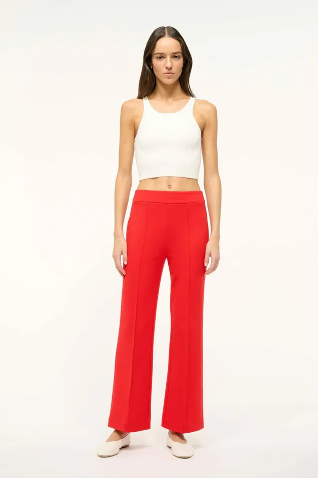 STAUD KNACK PANT Red Rose Women Pants and Shorts STAUD KNACK PANT Red Rose Women Pants and Shorts